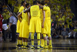 Michigan vs Indiana university basketball game 2013 photography by robbie small